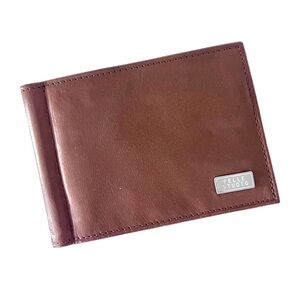 Pelle Studio Dark Brown Leather Wallet & Money Clip
